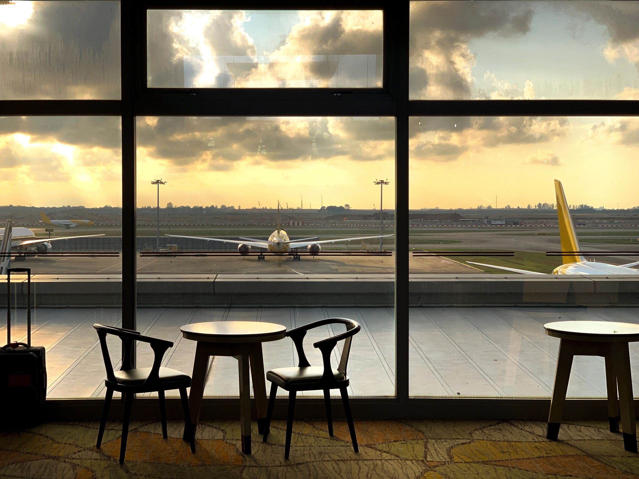 Airport terminal scene reflecting aviation hospitality operations