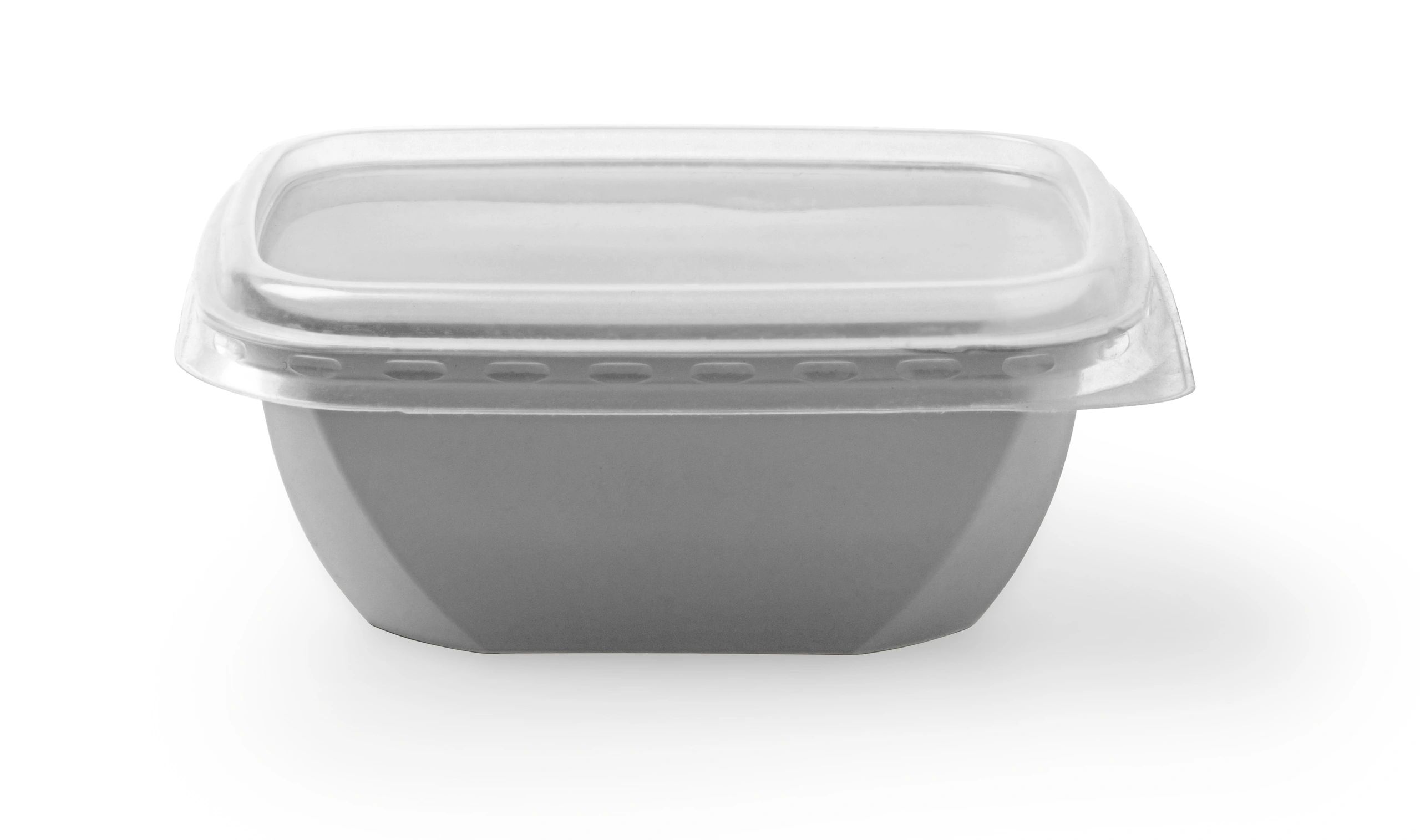 Food packaging container representing packaging efficiency