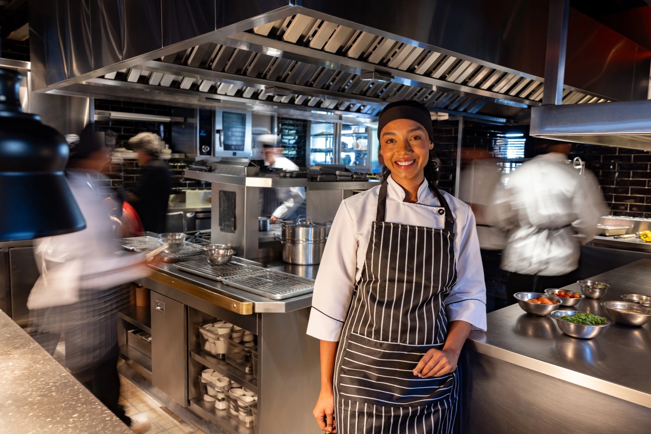 Chef in a professional kitchen